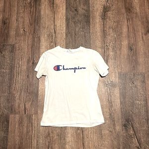 white champion short sleeve